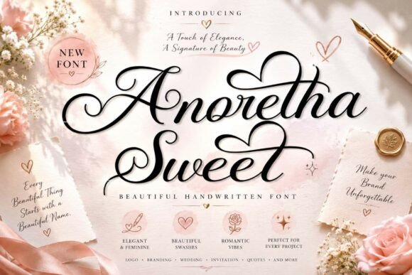 Anoretha Sweet: A Handwritten Font for Authentic Connection