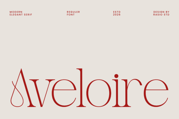 Aveloire: The Modern Serif That Whispers Luxury