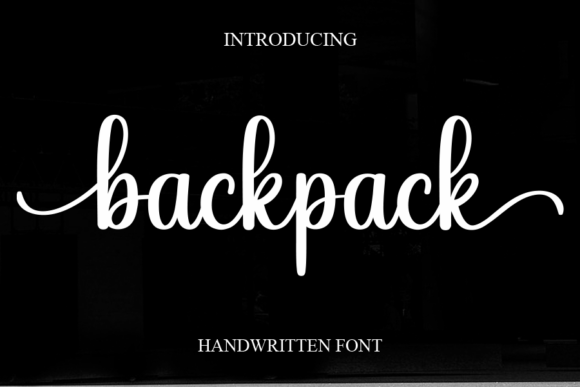 Backpack: The Sweet Handwritten Font That Brings Joy to Your Designs