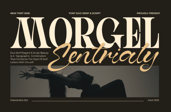 Morgel Eentrialy: Blending Classic Serifs with Modern Script