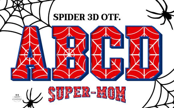 Spider Font 3D: Weaving Web-Slinging Style Into Your Designs