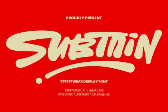 Subtain: The Bold Streetwear Typeface for Modern Brands