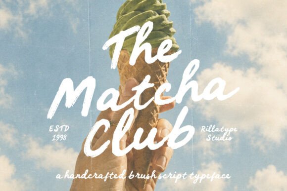 The Matcha Club: A Handwritten Font with Fresh Personality