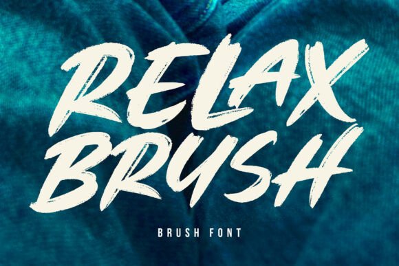 Unleash Raw Energy with the Relax Brush Font