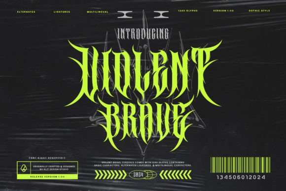 Violent Brave: The Brutalism Typeface for Fearless Design
