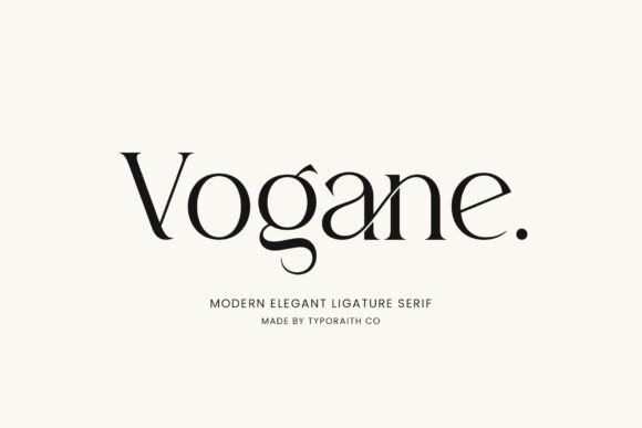 Vogane: A Typeface That Balances Modern Elegance with Timeless Charm